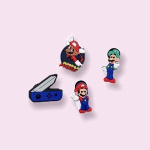 Nintendo Switch Mario & Luigi Croc Charm Bundle